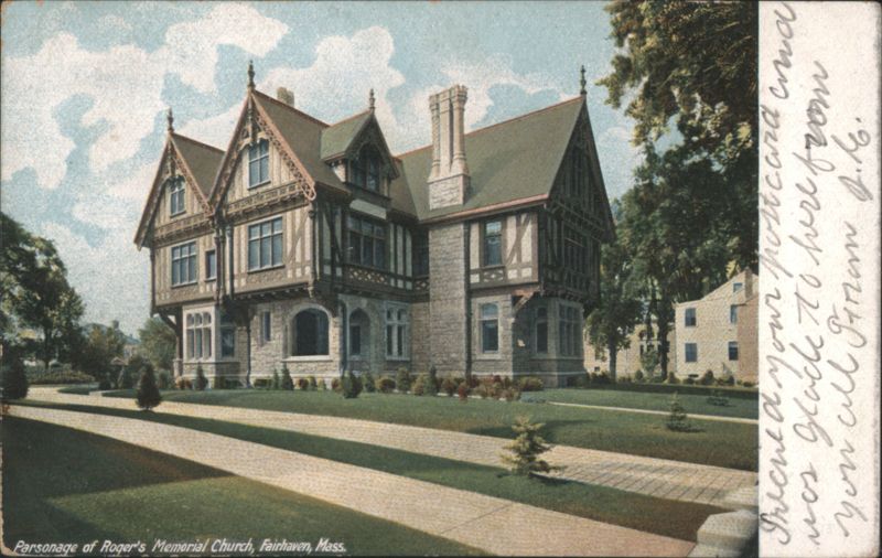 Parsonage of Roger's Memorial Church, Fairhaven, MA Massachusetts