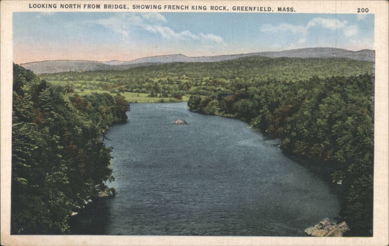 Looking North from Bridge, French King Rock, Greenfield Massachusetts