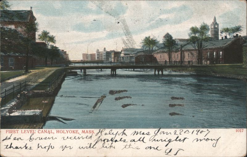 First Level Canal, Holyoke, Mass. Massachusetts