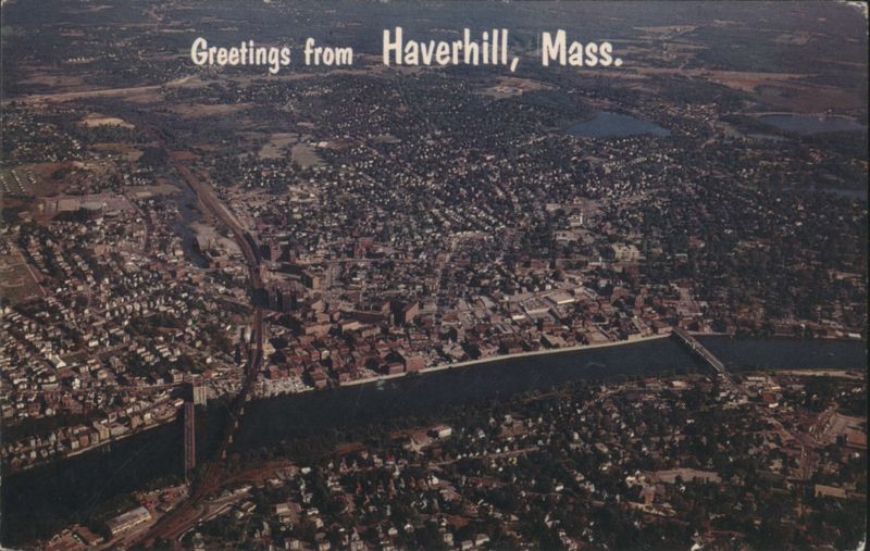 Aerial View of Haverhill, Massachusetts
