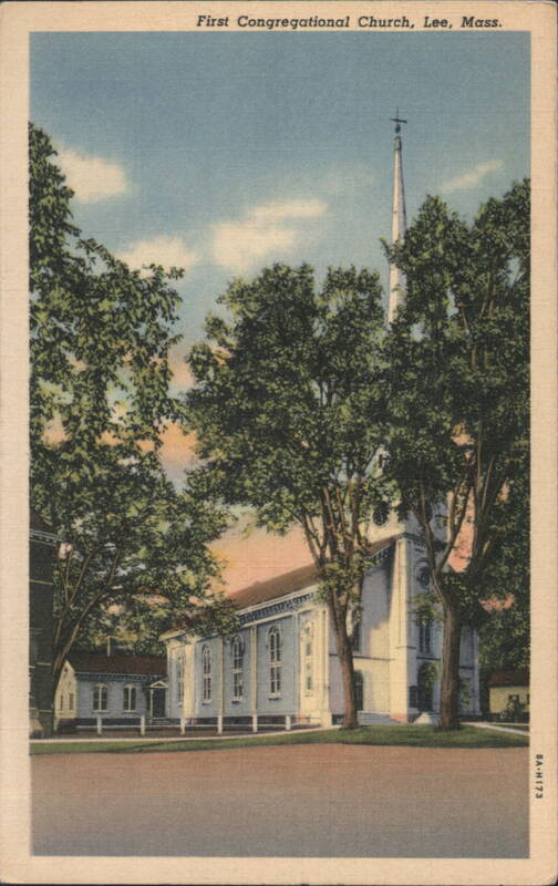First Congregational Church, Lee, Mass. Massachusetts