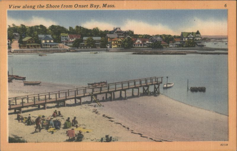 View along the Shore from Onset Bay Massachusetts