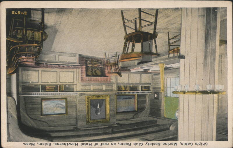 Ship's Cabin Marine Society Club Room, Hotel Hawthorne Salem Massachusetts