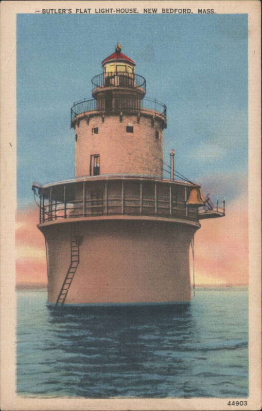 Butler's Flat Light-House, New Bedford, MA Massachusetts