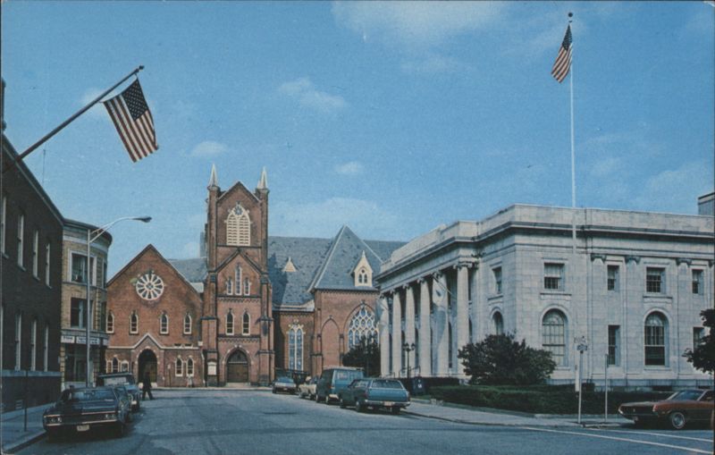 First Methodist Church and City Hall, Pittsfield, MA Massachusetts