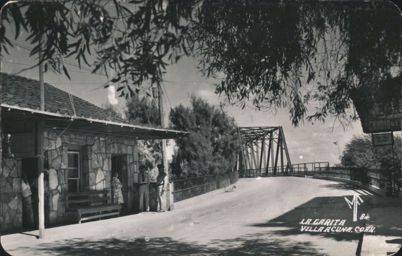 La Garita Villa Acuña Coah. Border Crossing Bridge Mexico