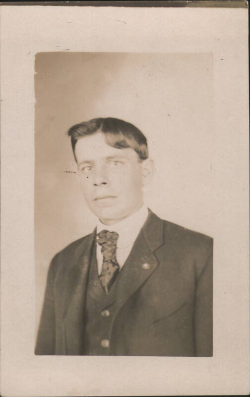Young Man in Suit and Tie Portrait Men