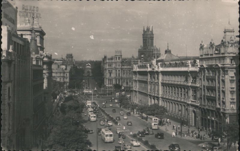Calle de Alcalá, Madrid with Banco Central Spain