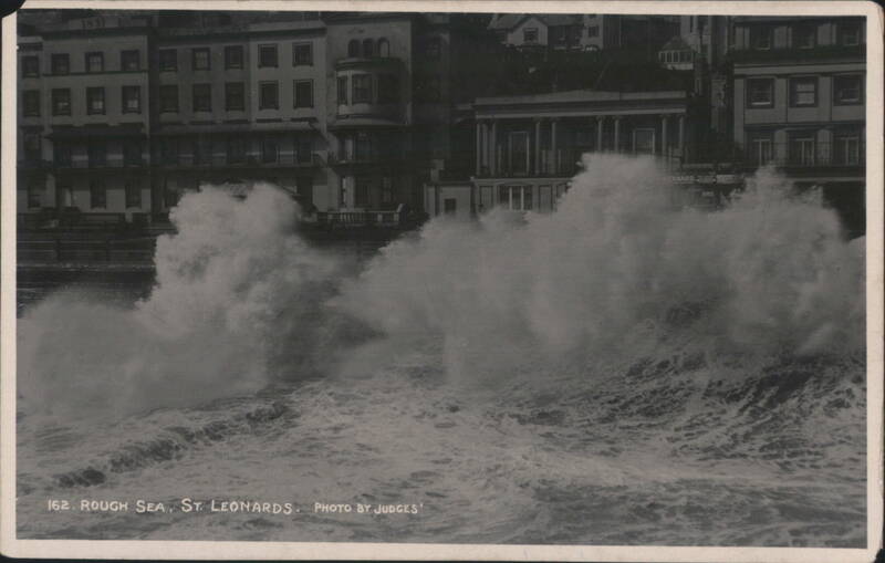 Rough Sea, St. Leonards - Waves Crashing Shore United Kingdom