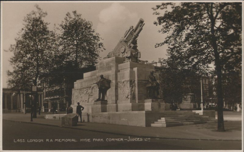 London R.A. Memorial, Hyde Park Corner England