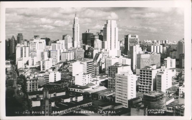 São Paulo Central Panorama Brazil