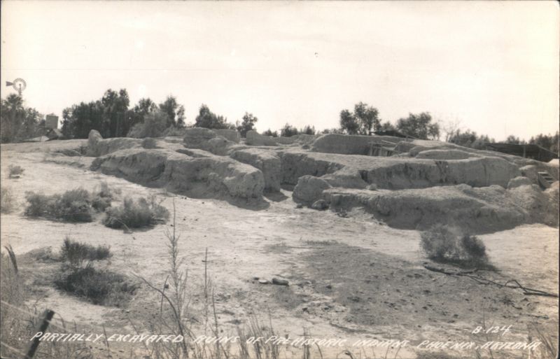 Partially Excavated Ruins of Prehistoric Indians Phoenix Arizona