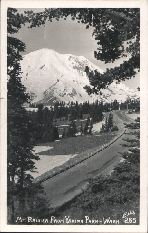 Mt. Rainier From Yakima Park - Wash. Washington Ellis