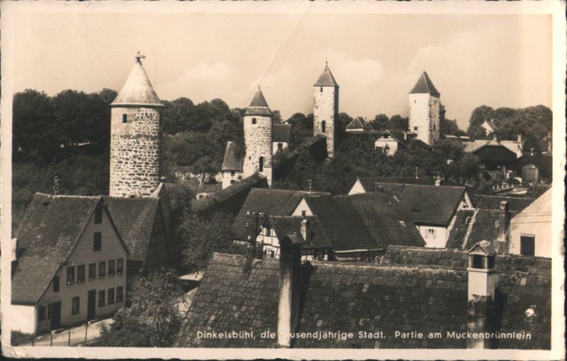 Dinkelsbühl Thousand-Year-Old City View at Muckenbrünnlein Germany