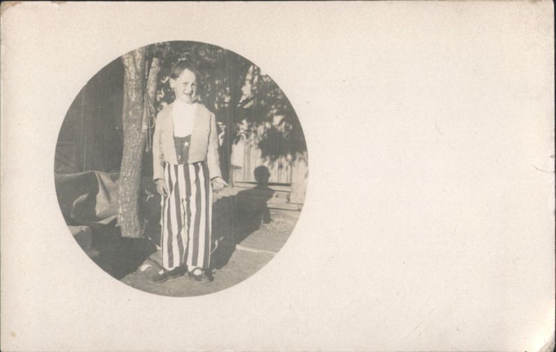 Child in Patriotic Costume, Stripes & Star Children