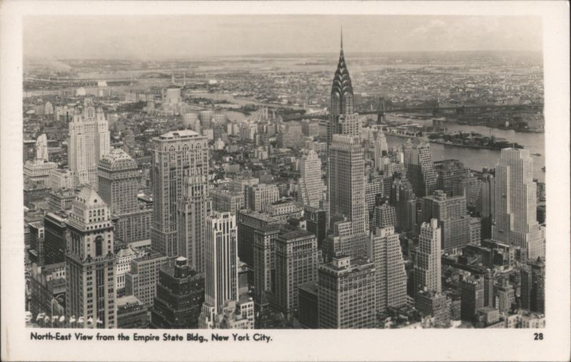 North-East View from Empire State Bldg., New York City