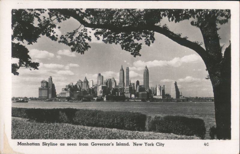 Manhattan Skyline from Governor's Island New York