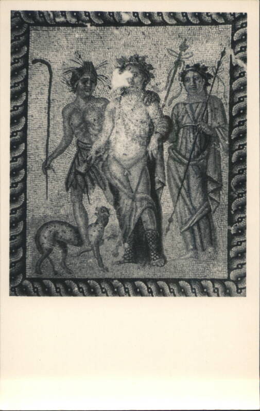 Mosaic Dionysos, Silenos and Maenad, 2nd Century A.D. Antioch Turkey