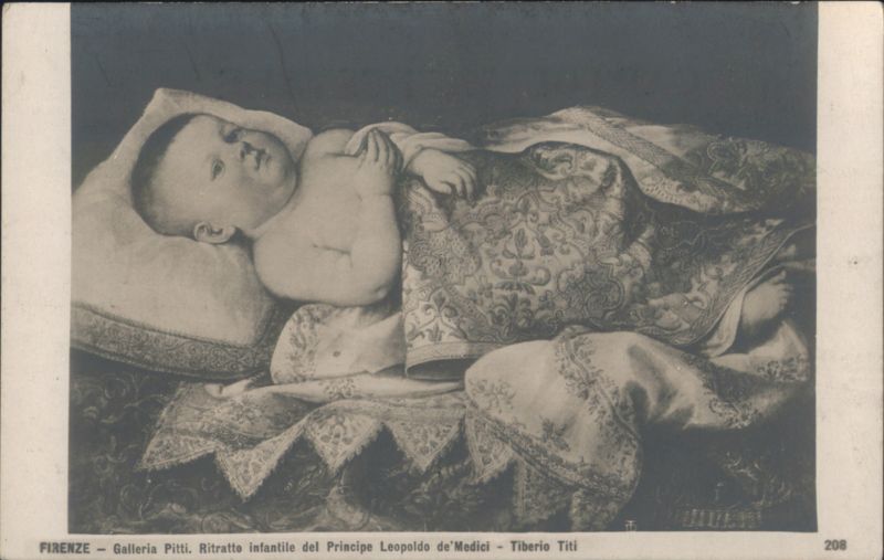 Infant Portrait Prince Leopoldo de' Medici, Pitti Gallery Firenze Italy