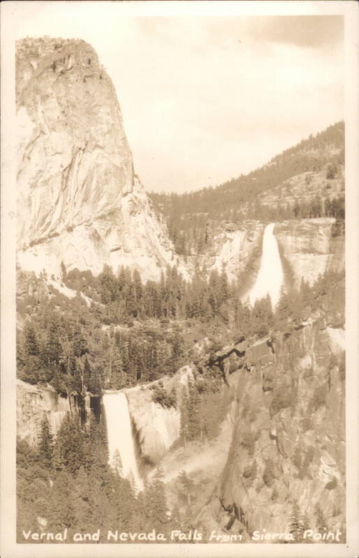 Vernal and Nevada Falls From Sierra Point California