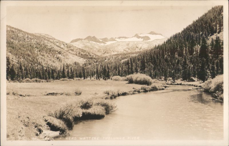 Mount Lyell, Head Waters Tuolumne River Mountain Landscape California