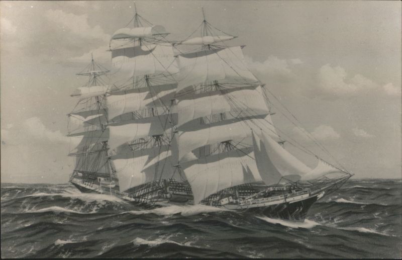 Ship Pacific Queen Painting by Henry Bernahl Boats, Ships
