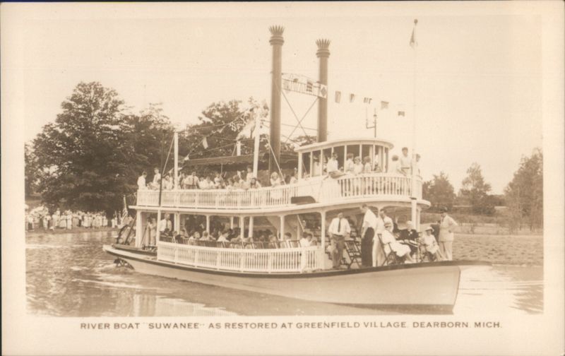 River Boat Suwanee at Greenfield Village Dearborn Michigan