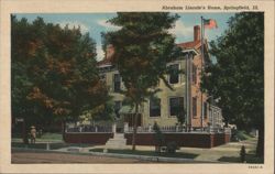 Abraham Lincoln's Home, Springfield, IL Postcard