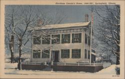 Abraham Lincoln's Home (1844-1861), Springfield, IL Postcard