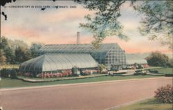 Conservatory in Eden Park Postcard