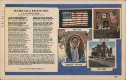 Barbara Fritchie, Her Flag, Relics, and Home Postcard