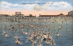 Pontchartrain Beach, Swimmers & Amusements Postcard