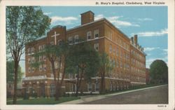 St. Mary's Hospital, Clarksburg, West Virginia Postcard