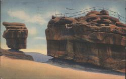 Balanced & Steamboat Rocks, Garden of the Gods Postcard