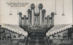 Tabernacle Choir and Organ, Great Mormon Tabernacle Postcard