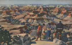 Grand Canyon Arizona Hopi Indians Gaze Postcard