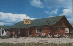 Sod Buster Museum Log Cabin, Windham, MT Postcard