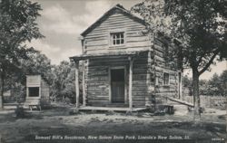 Samuel Hill Cabin, Lincoln's New Salem State Park Postcard