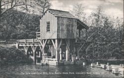 The Saw and Grist Mill, New Salem State Park Postcard
