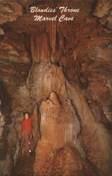 Blondies' Throne, Marvel Cave - Branson, MO Postcard