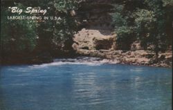 Big Spring, Largest Spring in U.S.A., Ozark Mountains Postcard