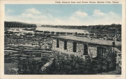 Falls, Natural Dam and Power House Postcard