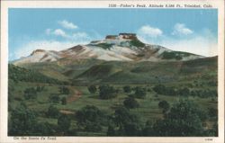 Fisher's Peak, 9,586 Ft., On the Santa Fe Trail Postcard