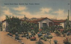 Typical Desert Home, Spanish Type Postcard