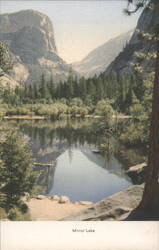 Mirror Lake Reflection, Yosemite Valley Postcard