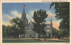 Knox County Court House, Galesburg, Illinois Postcard