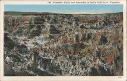 Fantastic Walls and Pinnacles in Hell's Half Acre Postcard