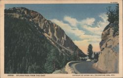 Sylvan Pass From The East, Yellowstone Park Postcard