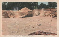Fountain Paint Pot, Boiling Mud Pots, Yellowstone NP Postcard