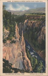 Needle in Grand Canyon near Tower Fall, Yellowstone Park Postcard